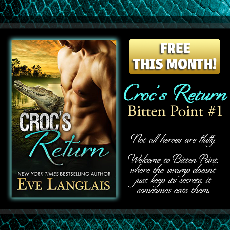 EveLanglais's tweet image. ✦✦ Free for a limited time!✦✦
Croc&apos;s Return (Bitten Point #1)
evelanglais.com/wordpress/book…
Not all heroes are fluffy.
Welcome to Bitten Point, where the swamp doesn&apos;t just keep its secrets, it sometimes eats them.
#freeebook #freebie #freebookalert #paranormalromance #PNR
