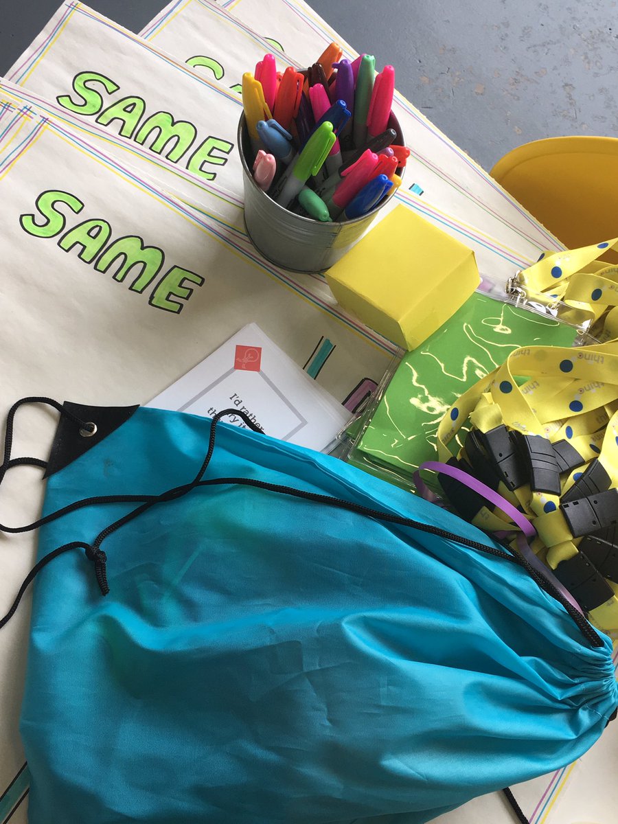 <a href="/thincLAB/">Thinc</a> Completing the finishing touches for tomorrow’s big @rbs #designthinking final with 60 P6 students from St Joseph’s &amp; Blackmountain. With so many tools &amp; surprises in store we are so excited to get this started #education #creativity