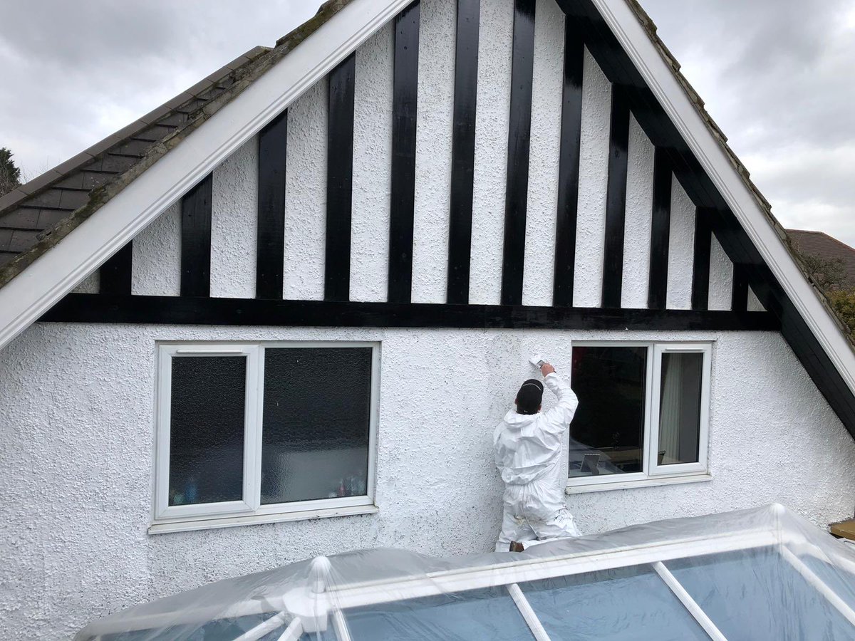 External painting being carried out using our Spiderlift for access. To hire access equipment contact Jamie on 01482 648737