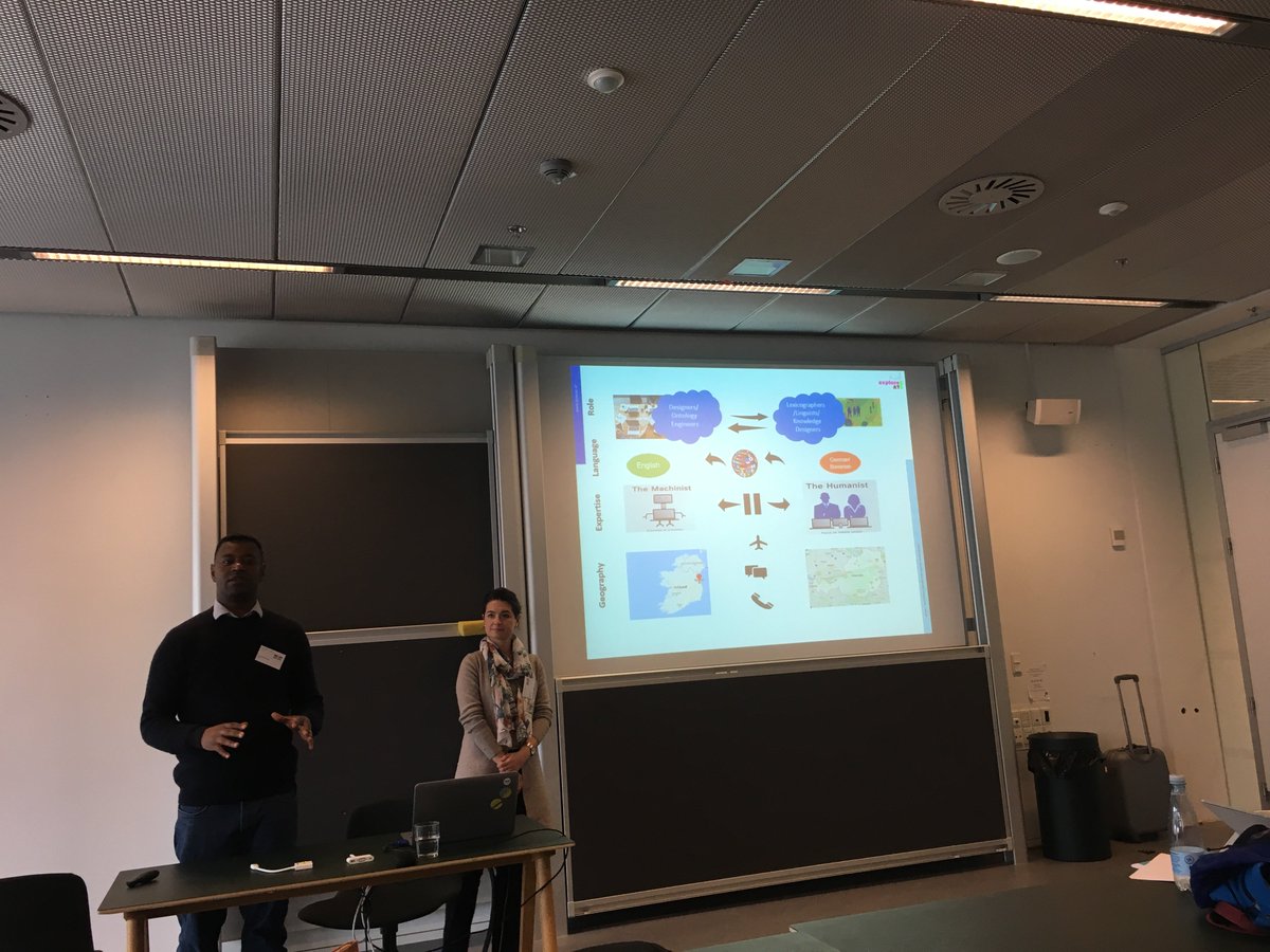 Parthenos_EU's tweet photo. The many different challenges of working -from different places in Europe- with cultural knowledge, captured in a traditional non-standard language resource; as presented by " @adooorn and Yalemisew Abgaz from the #exploreAT project! @2019Dhn #TwinTalks workshop @ #dhn2019 https://t.co/CNFDANCpfp