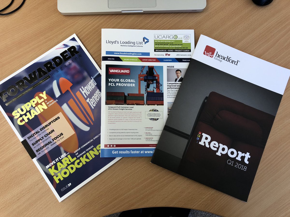 FreightologyUK's tweet photo. Some afternoon reading...
@ForwarderMag #lloydsloadinglist #headfordgroup
#logistics #freight #shipping https://t.co/tbjbGa7Z08