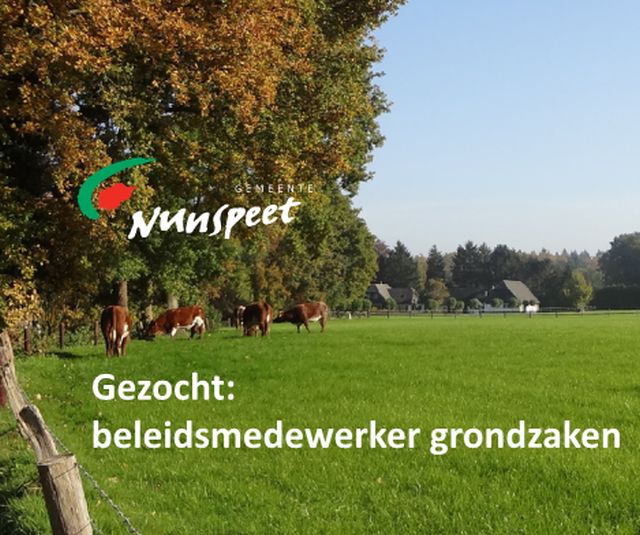 Voor jou? RT <a href="/gem_nunspeet/">Gemeente Nunspeet</a>: Geen dag is hetzelfde als beleidsmedewerker grondzaken. En laten wij nou een vacature hebben! Hier lees je alle informatie: ow.ly/EWsX30nVB1l