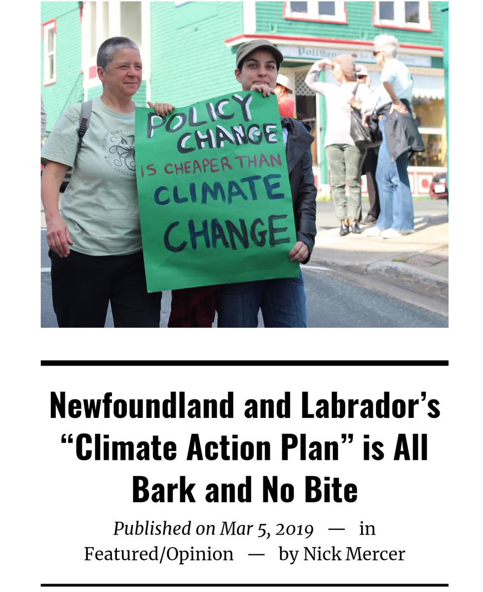 ClimateWatchNL's tweet image. "There is a concerted effort in the province’s new climate plan to ignore the impact of Newfoundland and Labrador’s offshore oil sector on the provincial emissions profile." - @NickMercer2 Full story:
theindependent.ca/2019/03/05/new… @GovNL #NLpoli #CDNpoli #Canpoli #climatechange