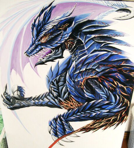 Terabyte めっちゃ太古の昔に学校の課題でアクリル絵の具でキャンバスに描いたヤツならある あなたのドラゴンを見せてください T Co I0zygwsofg Twitter