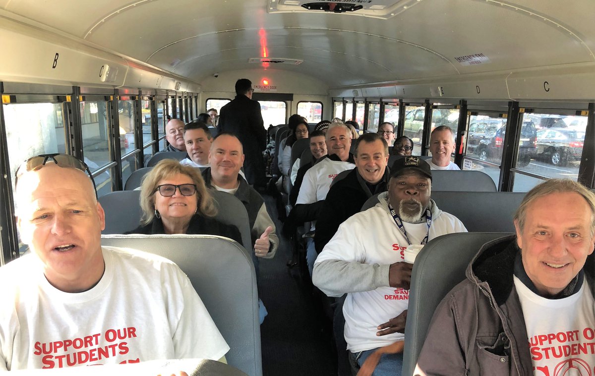 wearetrschools's tweet image. Our first bus to Trenton is filled with students, school board members, maintenance staff, principals, the Toms River Education Association President, and Superintendent David Healy. Talk about a unified effort! Right, @nj_sos? #WeAreTRschools #SOS #StopStateAidCuts