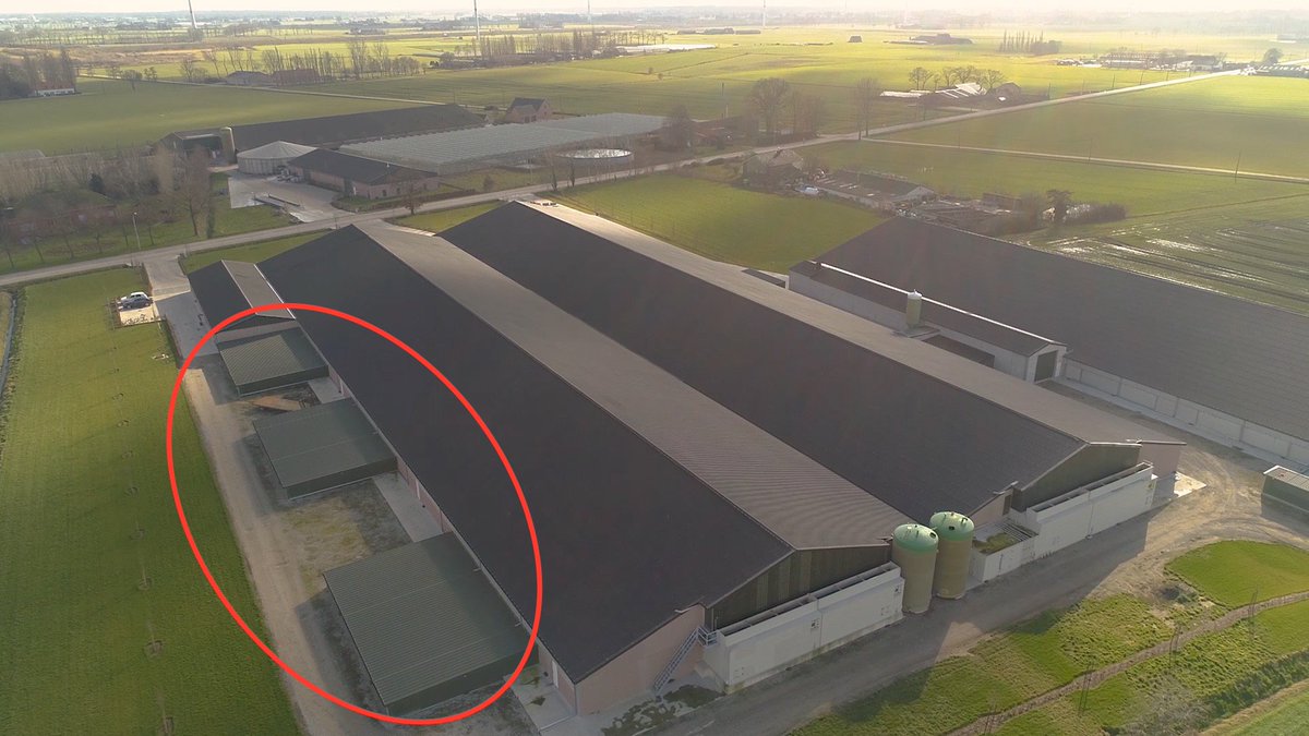 WatEddie's tweet photo. Daarnaast hebben we virusfilters rondom de APF stal. Hiermee worden virussen via de inkomende lucht maximaal geweerd. https://t.co/3mFlGc862Z