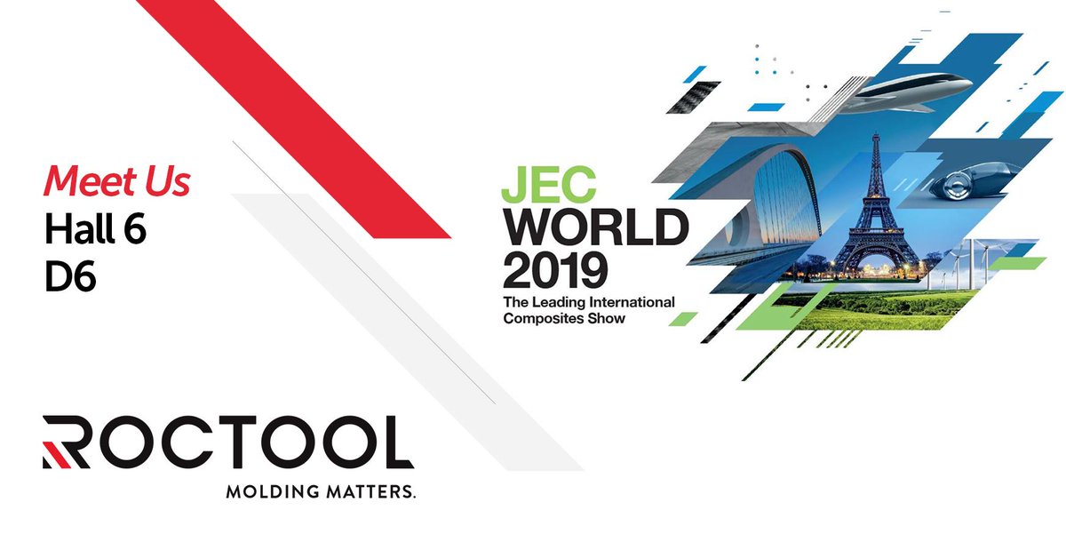 roctool's tweet image. We are finalizing our stand and preparing our exclusive parts for the JEC show next week in Paris.
The team will be available at Hall 6, D6.
Contact us to book a meeting: hello@roctool.com

#jec #jec2019 #molding #composites #roctool