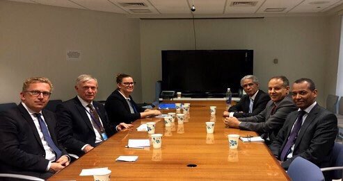 Polisario_'s tweet photo. Polisario Front delegation to negotiations meets with @UN Secretary-General's Personal Envoy for #WesternSahara https://t.co/gfMNsq6Jn4
