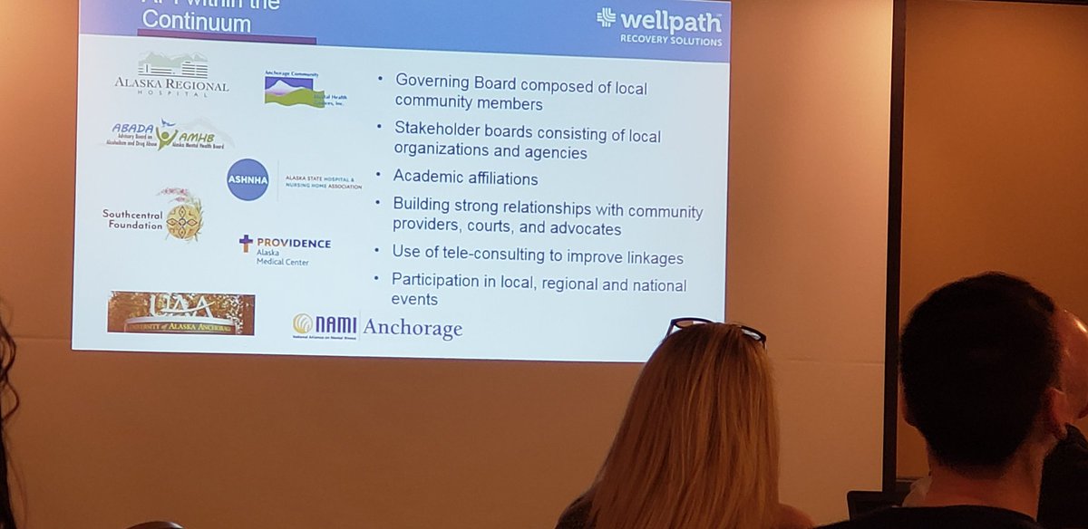 PaulCornils's tweet photo. Listening to a presentation about #API by #wellpath and I'm pleasantly surprised. They are thoughtful, present a recovery and community focus and seem to have everything we've ever wanted for patients and staff. I hope they succeed, despite how they came to us. #recovery #abha https://t.co/22ZoEdIVsK