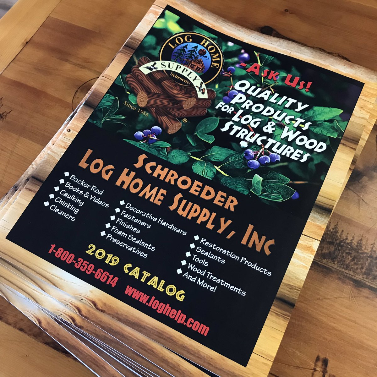 loghelp's tweet photo. ...because even in a digital age, it’s still nice to flip through tangible, paper pages. Our 2019 catalog is hot off the press! Request your free copy at https://t.co/onp959AXQv or on our site at https://t.co/8NIfP37VPC #logcabin #loghome #loghelp https://t.co/M6uX6vRHKJ