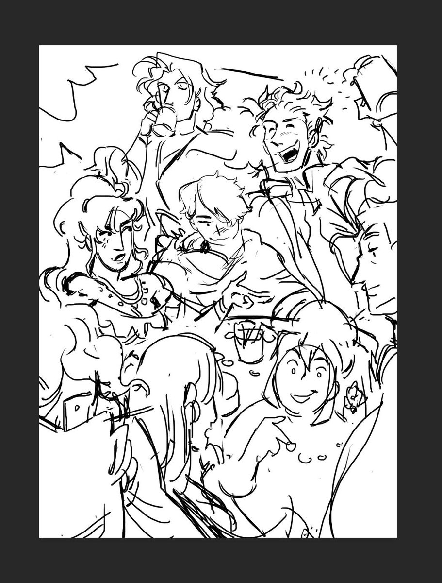this shouldn't be a surprise but i'm finding it's very hard to have a natural-looking composition with 8 people in it
