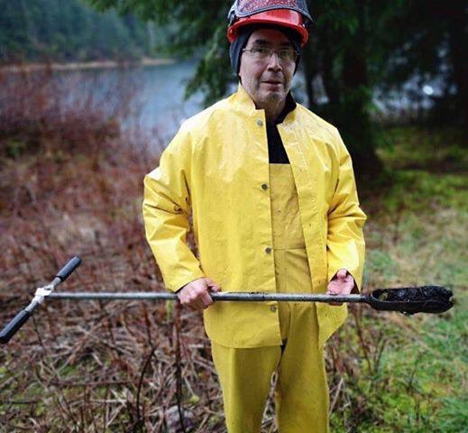 Grateful to Elroy White/Central Coast Archaeology for taking on assessments @ future site for KWC! We committed to low-impact approach that respects marks our ancestors left. Elroy's work = crucial part of what informs our project! #InternalistArchaeology #HeiltsukExpertise