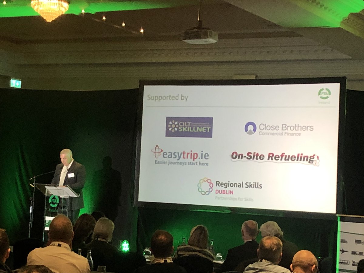 SkillsDublin's tweet photo. Well done Aidan Flynn @newsfromftai for today’s informative #FTAITM19 event delighted to see focus for #Skills #BrexitImplications @LogisticsAssoc1 finished off by @DeclanJAllen from @WeAreTUDublin in regard to #SkillsResearch #SectorPriorities https://t.co/hK2qV6Hx5Z