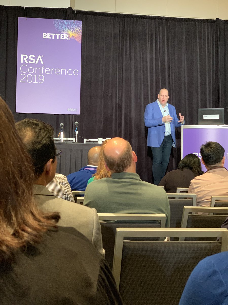 LWolf0715's tweet photo. “We need next generation threat intelligence” @GrantBourzikas #dataisimportant #mcafee #RSAConference2019 https://t.co/bLt64f1cSK