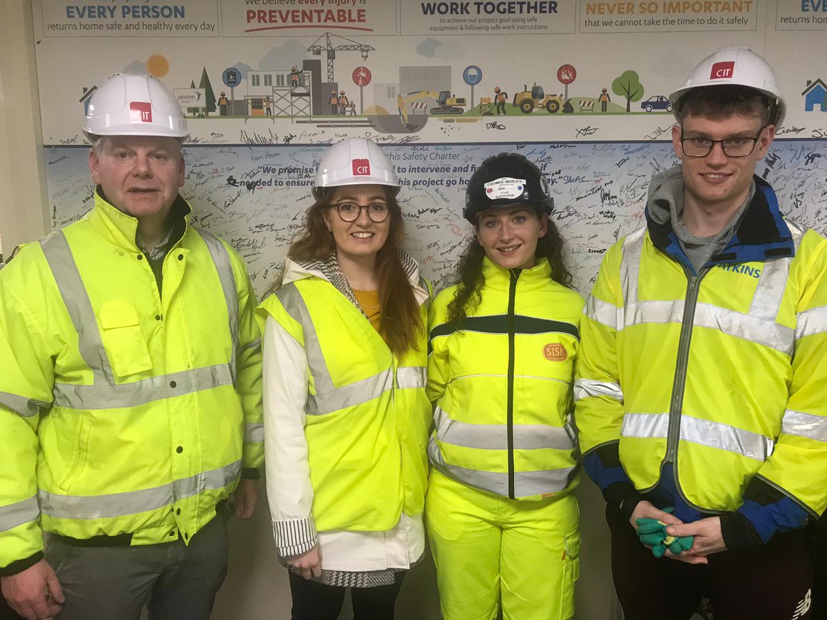 Thanks Caoimhe Marley BEng Structural Eng 2018 for hosting Erin, Cormac and me at <a href="/SiskGroup/">POC</a> at Janssen Bio 2 Cork this afternoon👍😀. Amazing project. Looking forward to meeting you and your Sisk colleagues at #CITStructuralEng20thAnniv on Friday night.