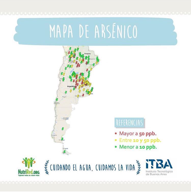 Nutrired's tweet photo. ¡Retomamos nuestras actividades!
¿Conocés nuestro Mapa de Arsénico? Junto a @itbauniversidad analizamos muestras de agua de distintos puntos del país. Envianos tu muestra de agua para que sea analizada gratuitamente. #MapadeArsenico #aguasegura https://t.co/eX527Mxtri
