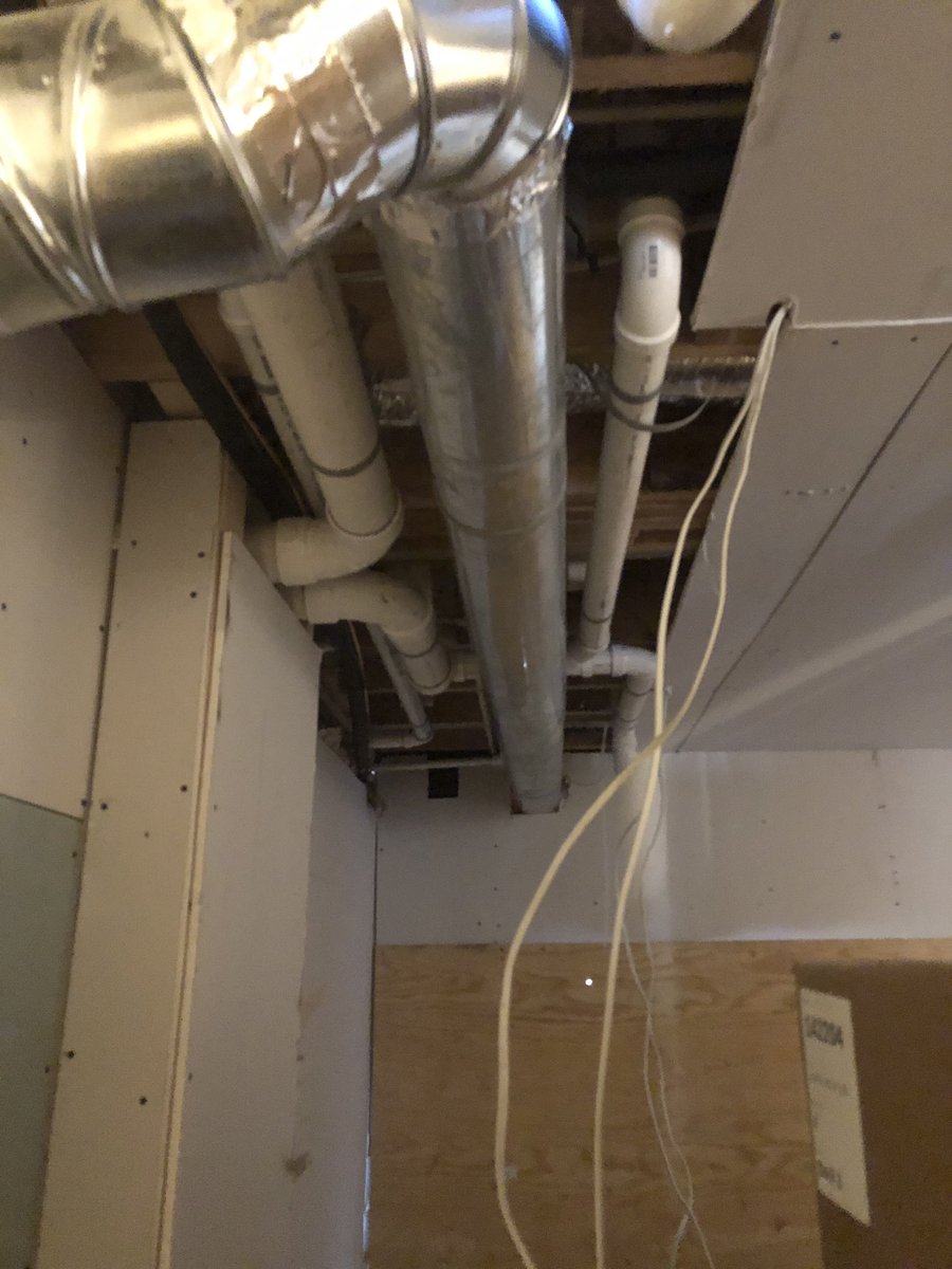 AlltecsVA's tweet photo. All the #plumbing, #electrical, #HVAC, and #Drywall rough-ins are done.  Next step is to install all the finishes to bring this full home remodel to completion. #Luxury #remodeling #alltecs #contractor #itsgoingdown #renovation #washingtondc #alexandriava #dmv https://t.co/jYiDDmdfv5