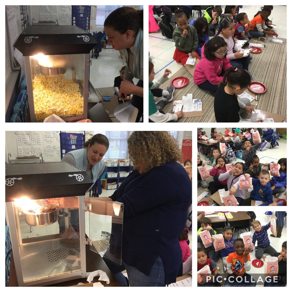 varhallak's tweet image. A fun way to write sensory poetry about yummy popcorn 🍿. Thank you @bboullosa1 for inviting us. #popcornfun #TheColeway