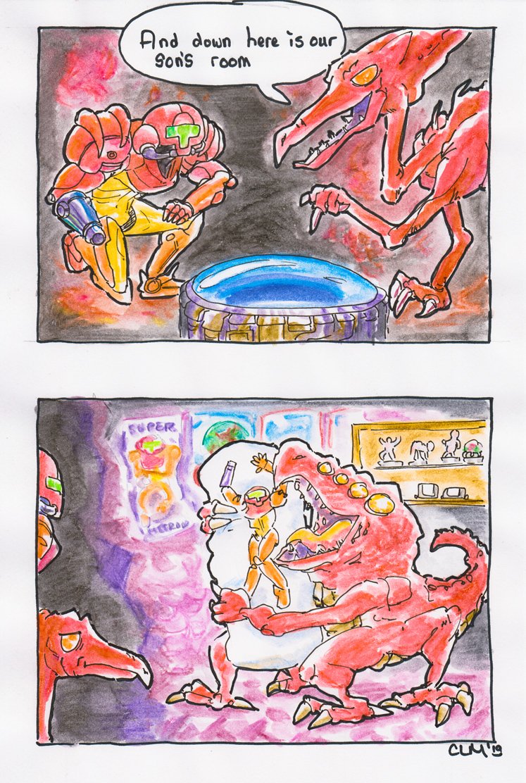 ClmPaper's tweet image. Crocomire wasn't expecting any visitors today...