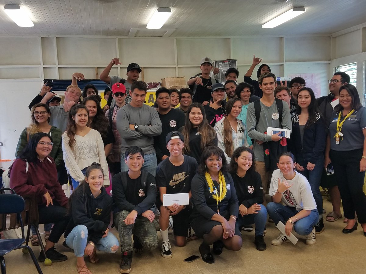 GetREALFRF's tweet photo. @HIUSAFCU sponsored a wonderful fair at Kohala High School on February 20th. The faces say it all! 😊 https://t.co/82knn0YBrZ