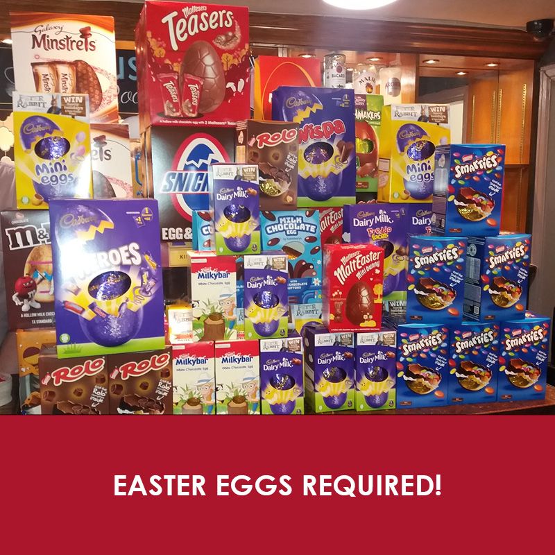 **Easter eggs required!** 

Please help us by donating an Easter egg or two for our Easter tombola! Eggs can be left at one of our Hospices. #WarwickHour

To find your nearest Hospice, please visit buff.ly/2FmePuc