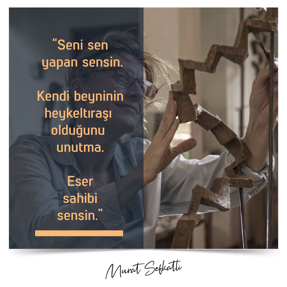 Eserinde restorasyon çalışmalarına başlamalısın.