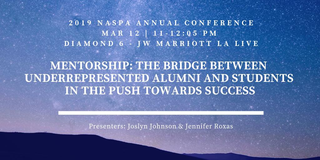 Jenny Roxas (@_jennyroxas) on Twitter photo This time next week, I'll be presenting with <a href="/Joslyn_TeamBEAM/">Joslyn Johnson</a> on #diversementorship at #NASPA19 representing <a href="/StanfordBEAM/">Stanford Career Edu.</a>! #connections <a href="/SAMentoring/">Alumni Mentoring</a> This time next week, I'll be presenting with <a href="/Joslyn_TeamBEAM/">Joslyn Johnson</a> on #diversementorship at #NASPA19 representing <a href="/StanfordBEAM/">Stanford Career Edu.</a>! #connections <a href="/SAMentoring/">Alumni Mentoring</a>