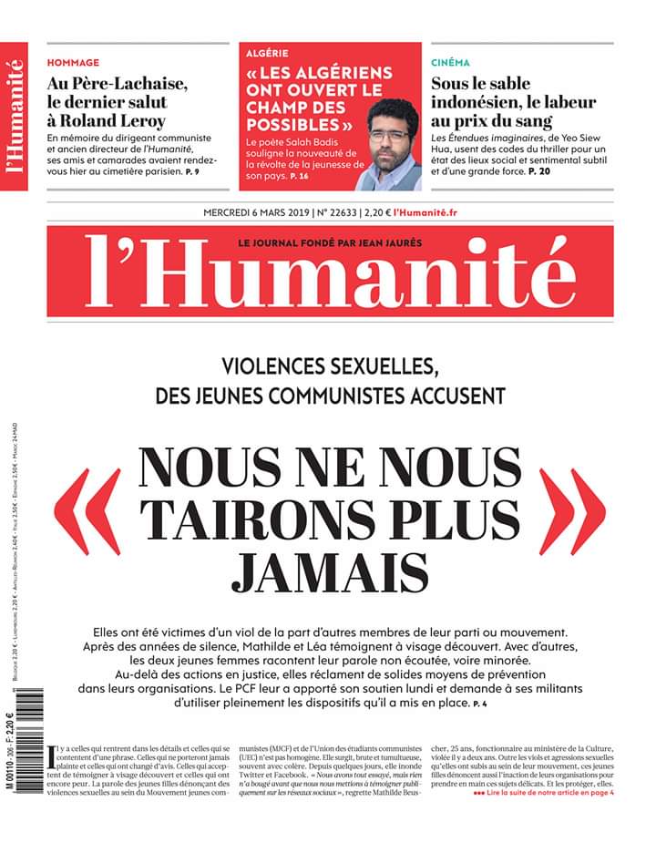 PCF_BM's tweet image. Tout notre soutien aux victimes. Pour nous, les violences faites aux femmes c&apos;est tolérence zéro #LibérerLaParole