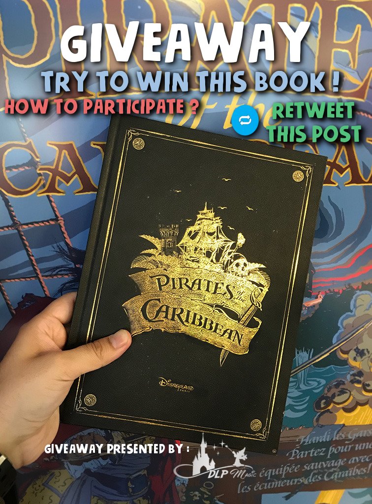 [GIVEAWAY] ⭐️In partnership with our Facebook page DLP MAGIC, try to win this Book "Pirates of the Caribbean – Un Trésor d’Attraction" ! ⭐️

🔴HOW TO PARTICIPATE ?🔴
🔄RETWEET THIS POST 

➡️Results Sunday March 17 (with vidéo of the draw)! 

 🍀GOOD LUCK !