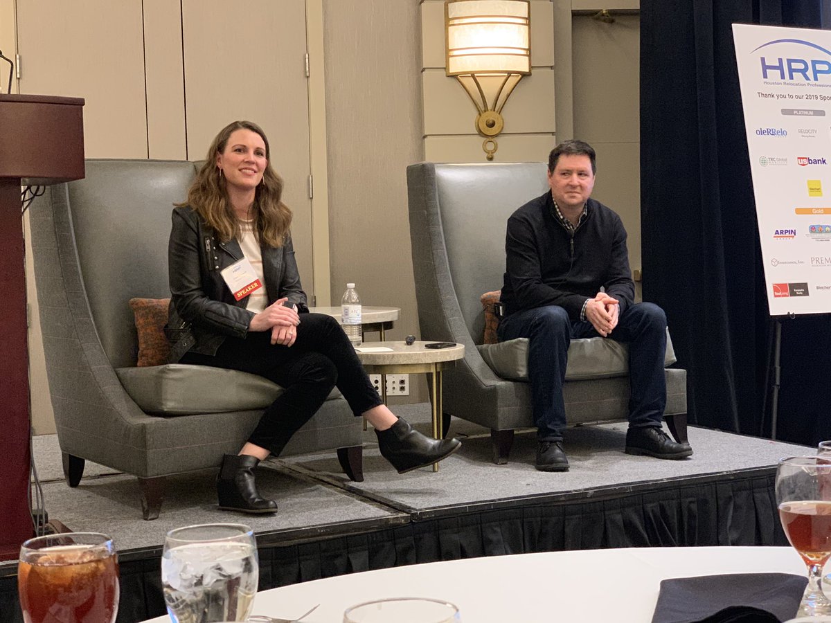 HoustonReloPros's tweet image. The educational session is getting kicked off with the Art of the Possible. Thank you to Liesl Hlavacek with American Express and Rob Martini with BGRS for a very engaging conversation!