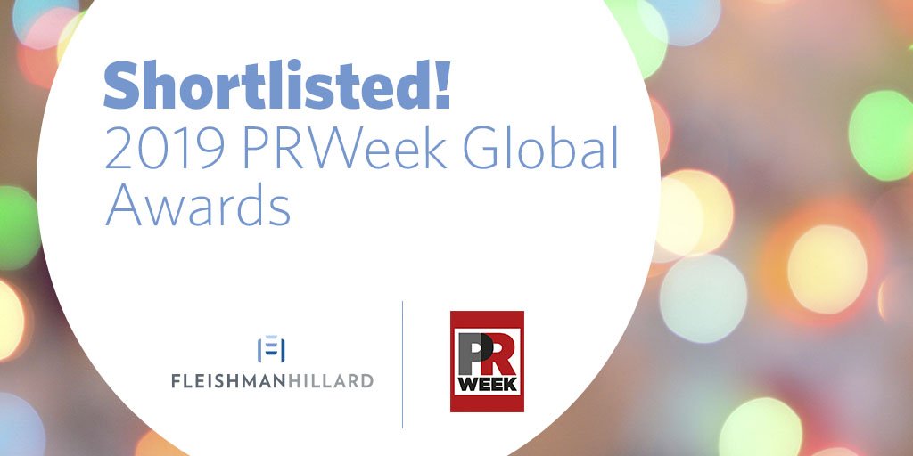 More great news: We're a finalist for the 2019 <a href="/PRWeekGlobal/">PRWeek Global Awards</a> Awards! Check out our shortlisted entries here: fh.pr/rk