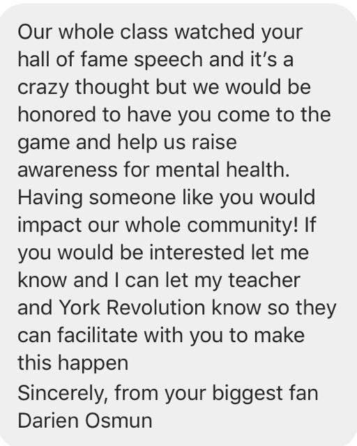 Nicci_Riser's tweet photo. #BdawkToTheGrove @BrianDawkins 
My Sports&amp;Entertainment Marketing students are doing a thing...We are attempting to invite THE Brian Dawkins to visit us in Spring Grove, PA for a season game for the York Revs Baseball Team on May 1st. Help us get the word out to him!! 💚 https://t.co/QtznpZiHid