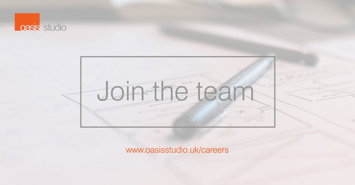 OasisArchi's tweet photo. Want to work with an award-winning company, offering great career opportunities and a relaxed working culture? Look no further! We're on the lookout for applicants for our architectural technologist and creative media roles - https://t.co/AftyQsBhVq https://t.co/vNngJ7QceZ