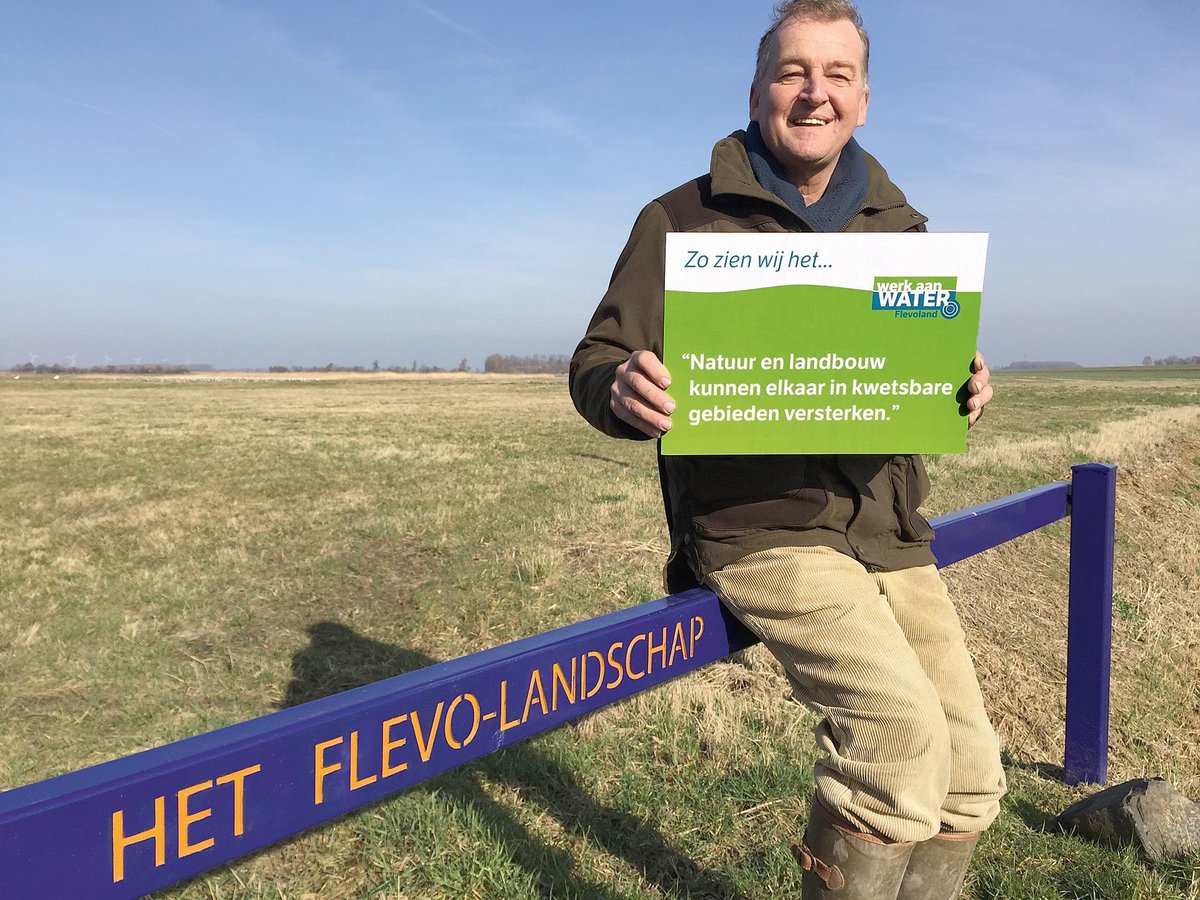 Martinus Riepma <a href="/WerkaanwaterFL/">Werk aan water FL</a> (Lijst 5) over landbouw en natuur:
"Biodiversiteit stimuleren? Jazeker! Landbouw en natuur staan daarin absoluut niet tegenover elkaar. Integendeel, ze trekken juist samen op en kunnen elkaar in kwetsbare gebieden enorm versterken.