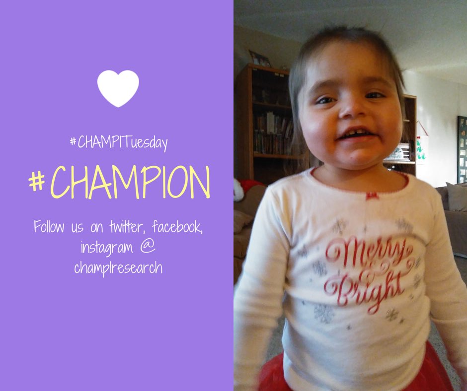 CHAMP1Research's tweet photo. #CHAMP1Tuesday!! Our beautiful #CHAMP1ON this week is Hope! Hope is a sweet, fun, funny, joyful girl! She loves life and she love people!
If you want to learn more about CHAMP1 to https://t.co/DIjOteViqW
#CHAMP1 #CHAMP1on #YearofOurChamps #rarewarrior #raregenes #donate https://t.co/qjplloEZRG