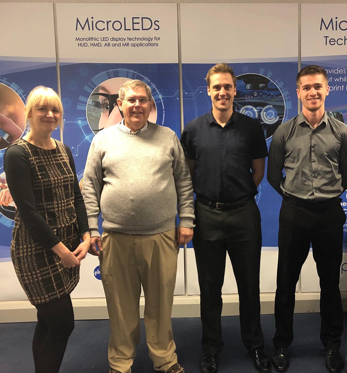 plesseysemicon's tweet photo. Thank you to Karl Guttag for visiting our headquarters and discussing 'AR Display Technologies' with some of our engineers - it was an interesting and insightful presentation on all of the latest technology! #DisplayTechnology #KGOnTech #microLEDs https://t.co/A8H25og4Hm