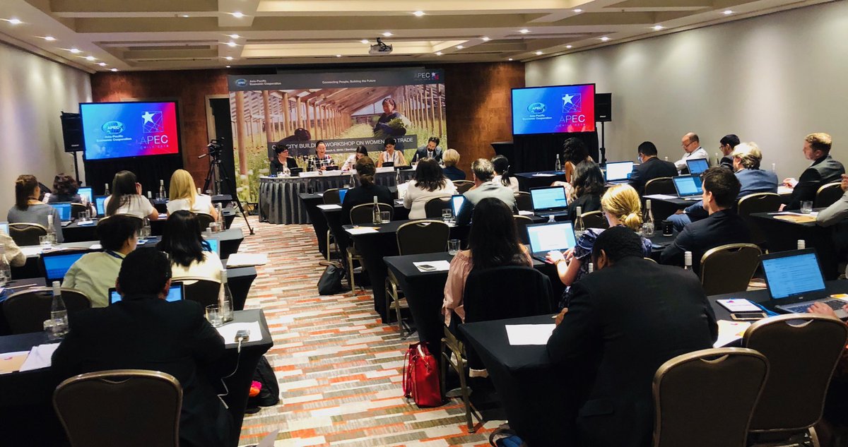 Great turnout for Canada-Chile-NZ APEC CTI workshop on women and trade, a key 1st step in advancing @APECChile2019 ambitious work program on women’s economic empowerment #InclusiveTrade