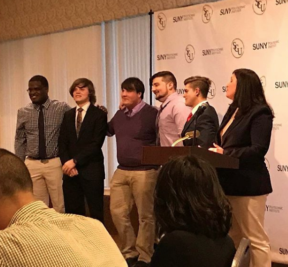 SUNYPolyInst's tweet photo. SAVE THE DATE!! SUNY Poly's 37th annual Student Recognition Banquet will be held at Hart's Hill Inn on April 26th #SRB2019 

Follow @poly_campuslife for more details or check announcements at https://t.co/JrDG1gGE8I #SPInSpring https://t.co/9YiygORkwC