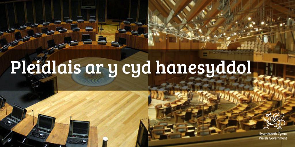 LlywodraethCym's tweet photo. Rydym yn creu hanes heddiw, wrth i @CynulliadCymru a @ScotParl bleidleisio ar yr un cynnig ar yr un pryd i anfon neges clir i Lywodraeth y DU – rhaid cymryd camau nawr i ddiystyru #DimCytundeb nawr ac yn y dyfodol. https://t.co/OwdFzog6aT