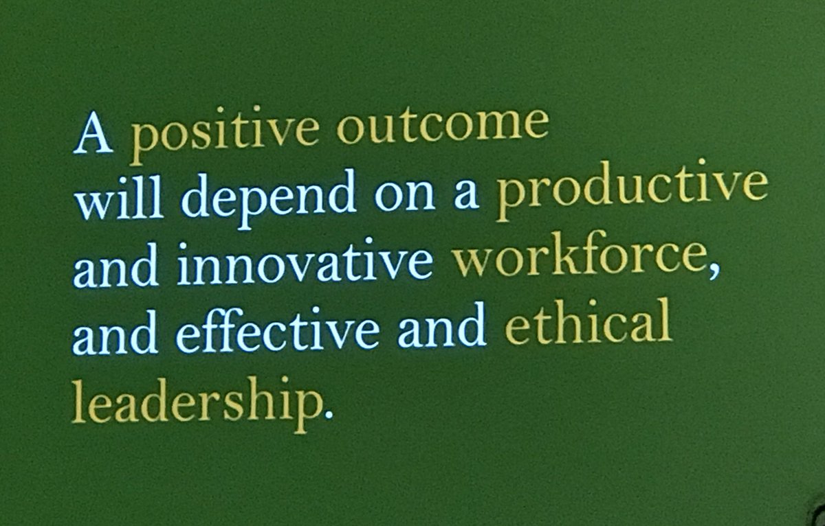 TonyaCrum's tweet photo. Positive outcomes depend on ethical leadership. @Ashesi @PatrickAwuahJr #SXSWEDU2019 https://t.co/OKJzwPLxxP