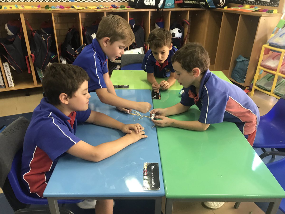 stacetink88's tweet photo. As part of a STEM activity the boys had to design a den for an animal out of marshmallows and toothpicks #activelearning #stem https://t.co/yDhinveWL1