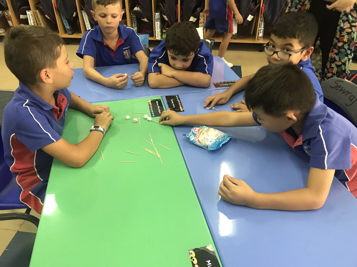 stacetink88's tweet photo. As part of a STEM activity the boys had to design a den for an animal out of marshmallows and toothpicks #activelearning #stem https://t.co/yDhinveWL1