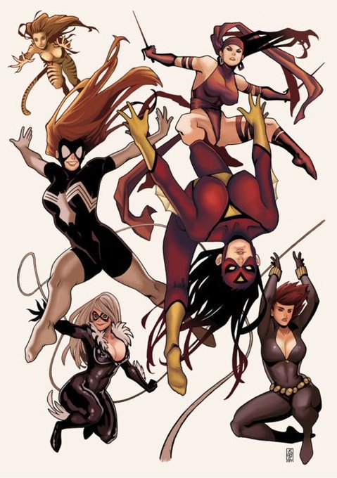 Marvel Women by Meircoles DeEllas #comicart