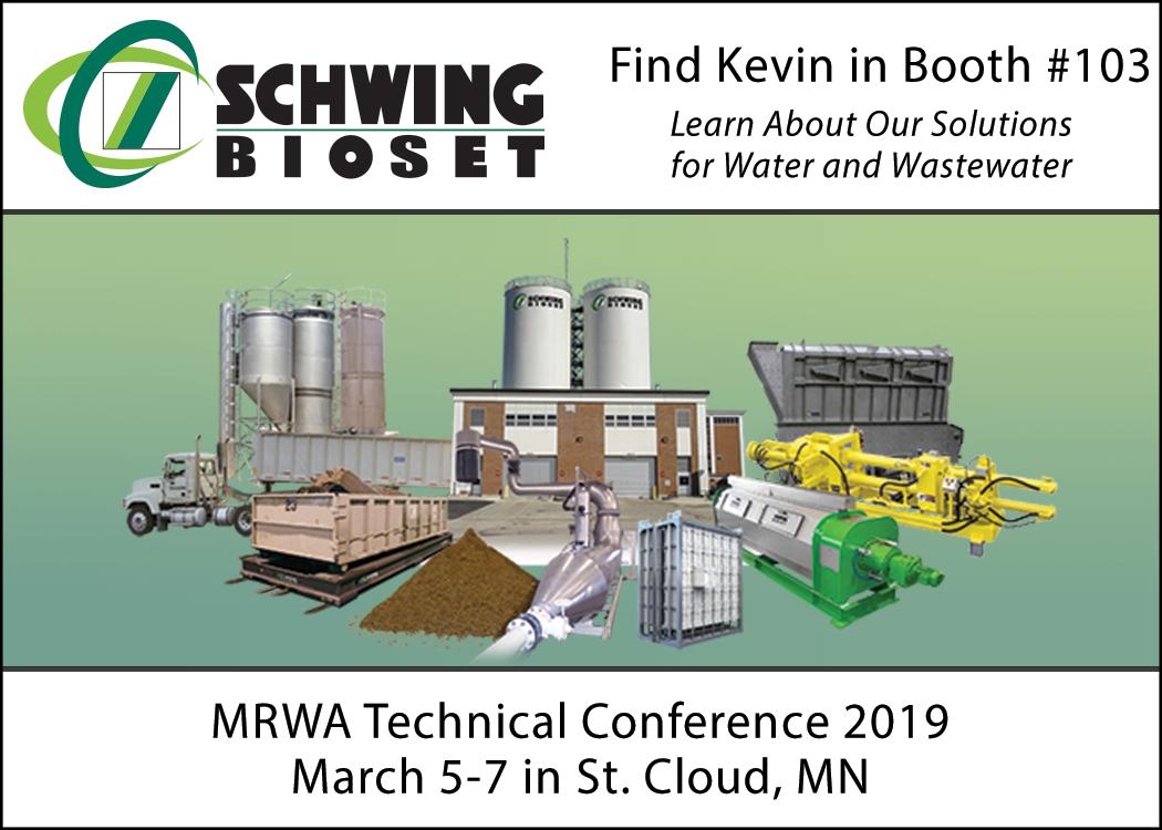 SchwingBioset's tweet image. Get out of the Minnesota cold and into the warm convention center today for the #MNRuralWater Technical Conference and Expo. Kevin is ready to answer your questions in booth 103. mrwa.com/techconf2019.h… #MRWA #water #wastewater