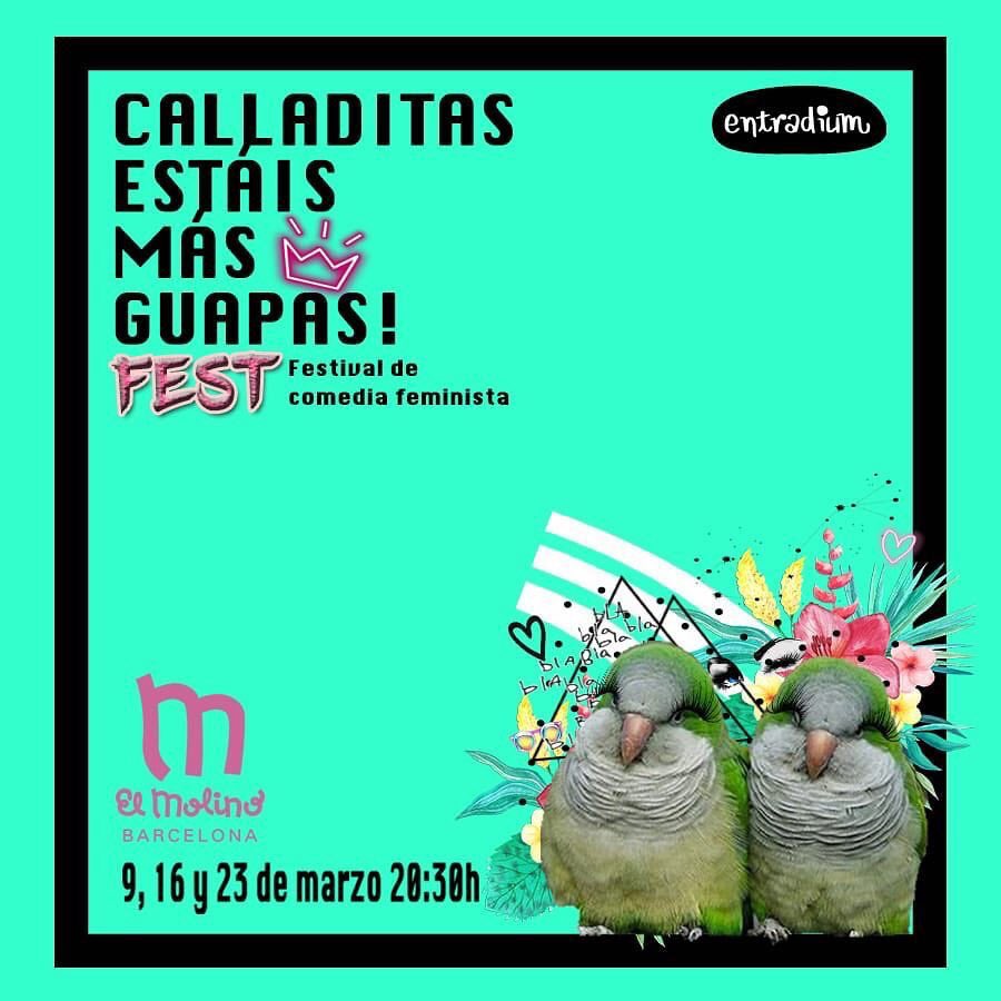 NoTincUnDuro (@notincunduro) on Twitter photo Un festival de comedia femení i feminista a <a href="/elmolinobcn/">El Molino Barcelona</a>. #CalladitasFest
"Calladitas estáis más guapas!"👇
instagram.com/p/Buno3HABlky/… Un festival de comedia femení i feminista a <a href="/elmolinobcn/">El Molino Barcelona</a>. #CalladitasFest
"Calladitas estáis más guapas!"👇
instagram.com/p/Buno3HABlky/…