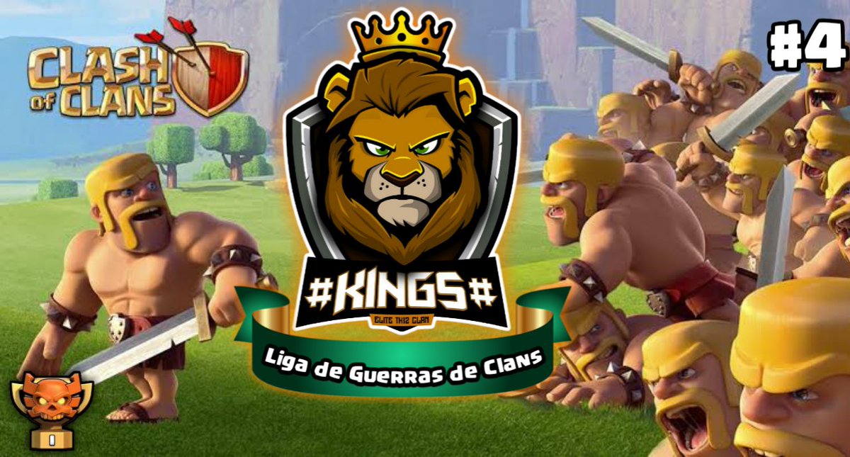 Preparados para mais uma guerra do # KINGS # pela liga ?
Não percam !! Hoje a partir de 19:00hs aqui no canal a 4ª guerra !!! TMJ !!
Clash On !!! #gokings