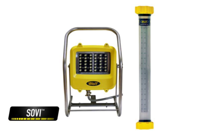 You're safe with SOVI™!  Our unique Safe Optimal Voltage Indicator technology, SOVI™, let's you know immediately if the voltage supply to your Hazardous Area light is not within the safe, certified voltage supply range.