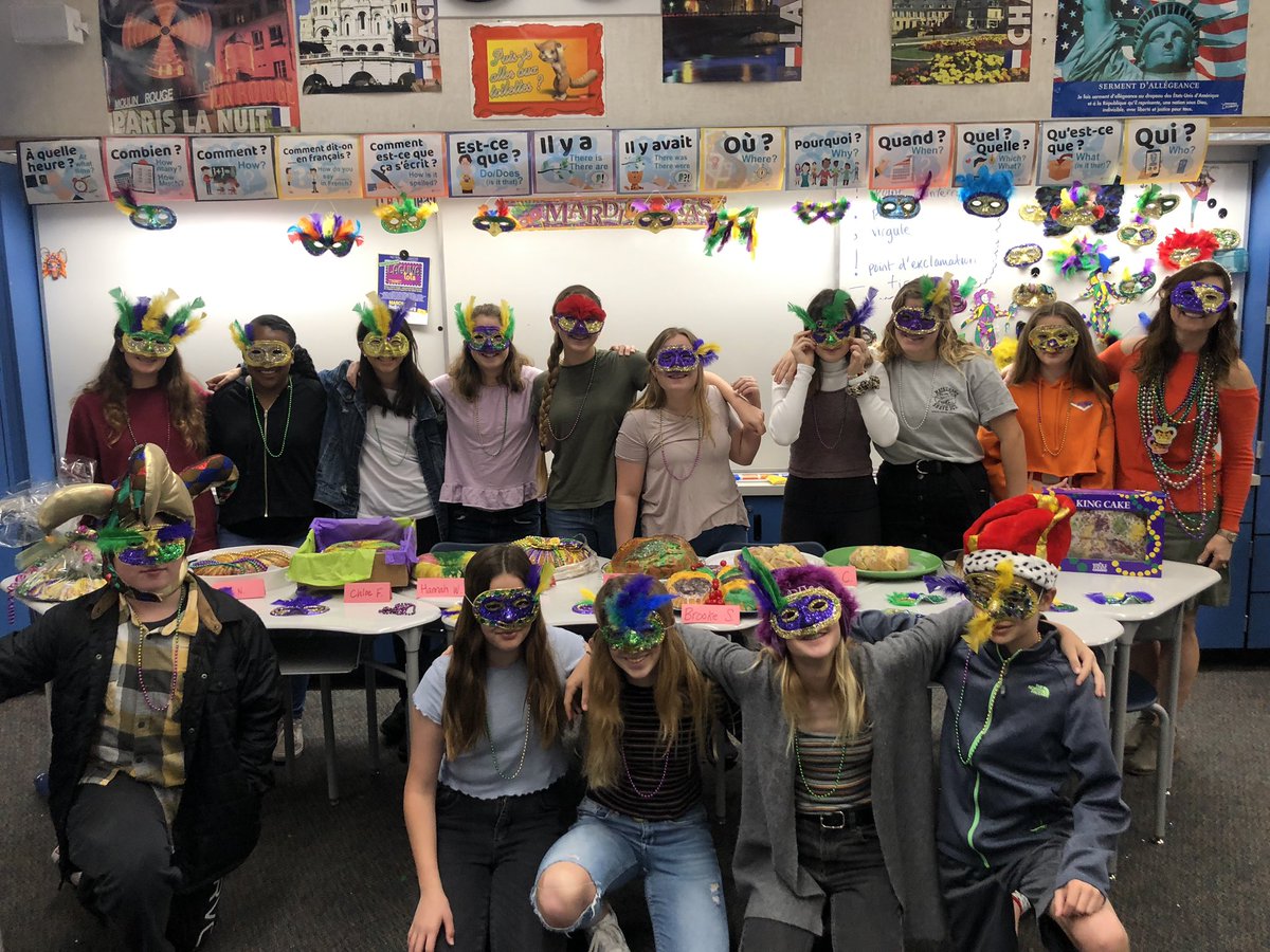 Celebrating Maddi Agra today I’m French 1A today.