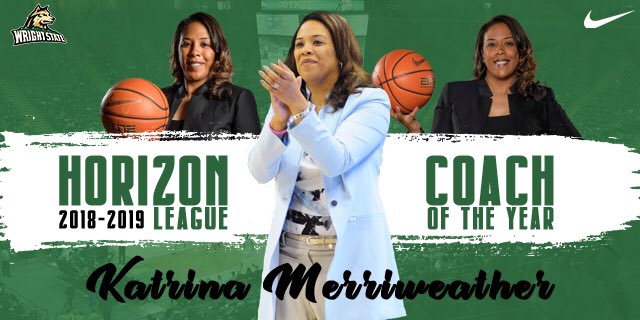 WSUWBasketball's tweet photo. Last, but certainly not least, @CoachTrina_WSU has been named the @HorizonLeague Coach of the Year!! She’s more than just Coach of the Year to us!! #UBUNTU #ClimbTheLadder https://t.co/7NkC8yf9ZL