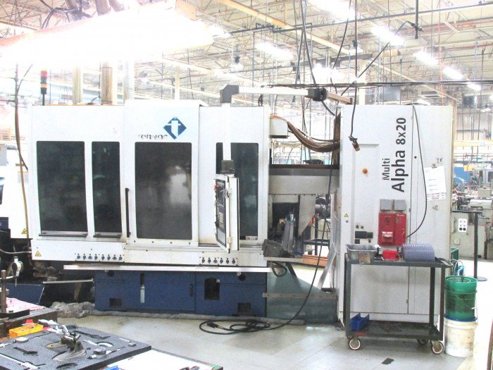 GraffPinkert's tweet image. #Usedmachine for sale. Tornos MULTIALPHA 8x20 8-Spindle #CNC #multispindle,  with #Fanuc control. Mfd in 2006 (delivered 2007). 4 Meter Robobar MSF-522 Bar Feed. 2 Counter Spindles. 2 High Pressure Pumps. More Info &amp;amp; photos at: ow.ly/yG2B30nUN6X #machining #machinist